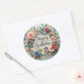 Prachtig ontwerp Bloemen Sticker (Envelop)