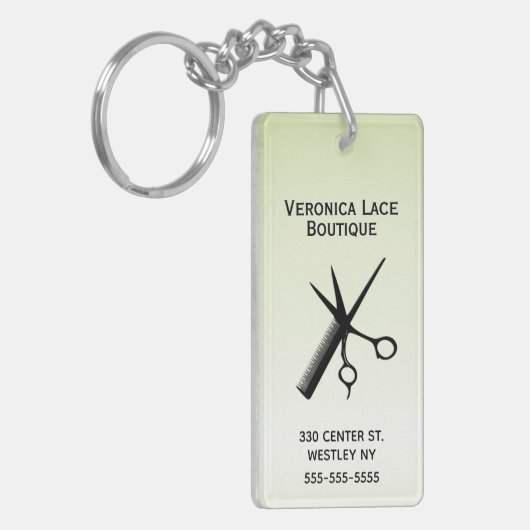 Prachtig ontwerp lichtgroen sleutelhanger (Voorkant Links)