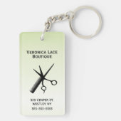 Prachtig ontwerp lichtgroen sleutelhanger (achterkant)