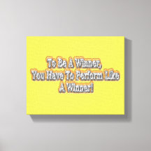 Prachtig ontwerp over "Een winnaar zijn" citaat! T
