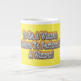 Prachtig ontwerp over "Een winnaar zijn" citaat! T Grote Koffiekop