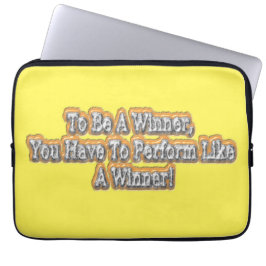 Prachtig ontwerp over "Een winnaar zijn" citaat! T Laptop Sleeve