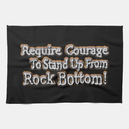 Prachtig ontwerp over moed om op te staan! T-Shir Theedoek (Horizontaal)