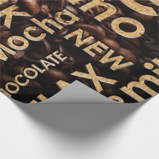 Prachtig ontwerp van Coffee Espresso Cadeaupapier (Hoek)