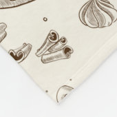 Prachtig ontwerp van Coffee Espresso Fleece Deken (Hoek)