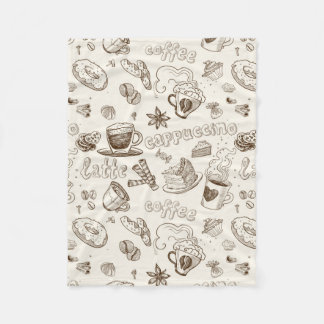 Prachtig ontwerp van Coffee Espresso Fleece Deken