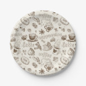 Prachtig ontwerp van Coffee Espresso Papieren Bordje (Voorkant)