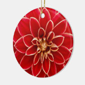Prachtig ontwerp van Dahlia Flower Petals Keramisch Ornament (Links)