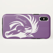 Prachtig ontwerp van whitepardontwerp iPhone X-Hoe Case-Mate iPhone Case (Achterkant (horizontaal))