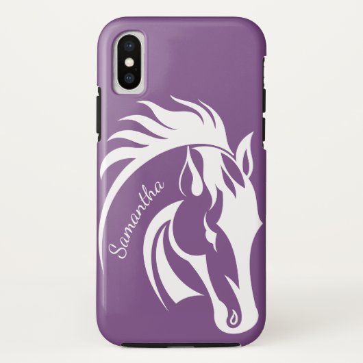 Prachtig ontwerp van whitepardontwerp iPhone X-Hoe Case-Mate iPhone Case (Achterkant)
