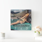 Prachtig ontwerp voor een Afbeelding met draak Vierkante Klok (Huis)