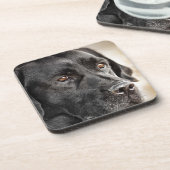 Prachtig ontwerp voor een zwarte labrador Retrieve Onderzetter (Linkerzijde)