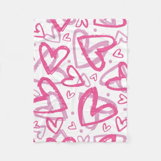 Prachtig ontwerp voor het hart van Valentijnse sys Fleece Deken (Voorkant)