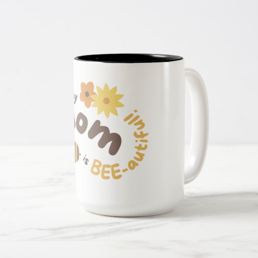 Prachtig ontwerp voor Mok. Tweekleurige Koffiemok (Voorkant rechts)