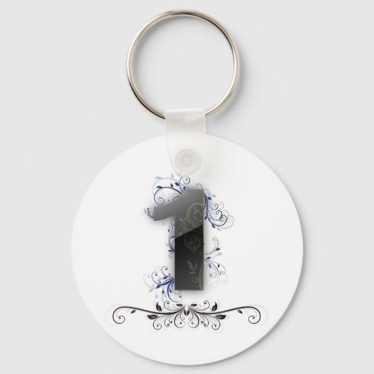 Prachtig ontwerp voor nummer 1 sleutelhanger (Voorkant)