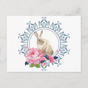 Prachtig ontwerp voor paaskonijn briefkaart