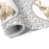 Prachtig ontwerp voor paaskonijn cadeaupapier (Rol Hoek)