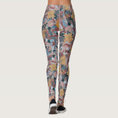 Prachtig oosters bloemontwerp leggings (Achterkant)