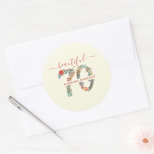 Prachtig op 70-jarige Sticker (Envelop)