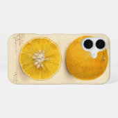 Prachtig Oranje kunstwerk iPhone 16 Hoesje (Achterkant horizontaal)
