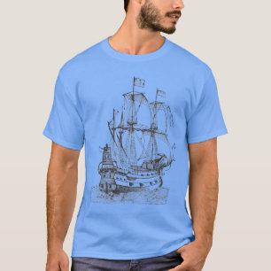 Prachtig oud zeilschip t-shirt