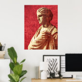 Prachtig ouderwets beeld van een vrouw poster (Thuiskantoor)