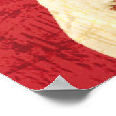 Prachtig ouderwets beeld van een vrouw poster (Hoek)