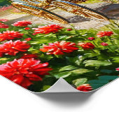 Prachtig paard en wagen poster (Hoek)