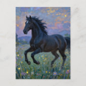 Prachtig paard in de weide briefkaart (Voorkant)