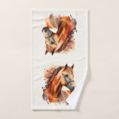 Prachtig paard portret bad handdoek (Handdoek)