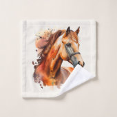 Prachtig paard portret bad handdoek (Wasdoekje)