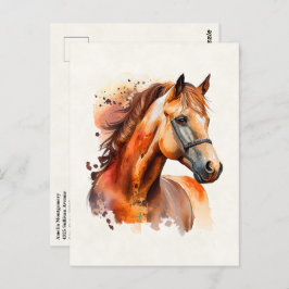 Prachtig paard portret briefkaart