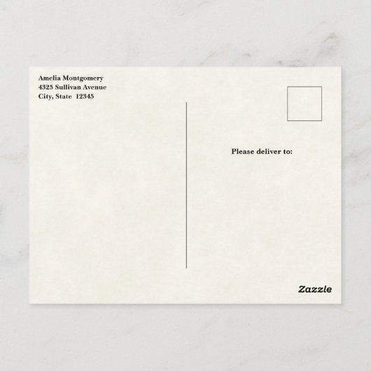 Prachtig paard portret briefkaart (Achterkant)