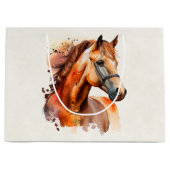 Prachtig paard portret groot cadeauzakje (Voorkant)