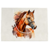 Prachtig paard portret groot cadeauzakje (Achterkant)