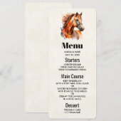 Prachtig paard portret kaart (Voorkant / Achterkant)