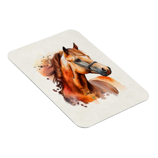 Prachtig paard portret magneet (Rechterzijde)