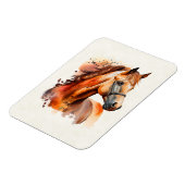 Prachtig paard portret magneet (Linkerzijde)