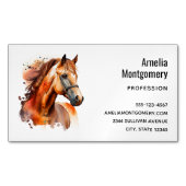 Prachtig paard portret magnetisch visitekaartje (Voorkant)