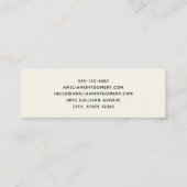 Prachtig paard portret mini visitekaartje (Achterkant)