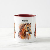 Prachtig paard portret mok (Midden)