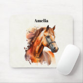 Prachtig paard portret muismat (Met muis)