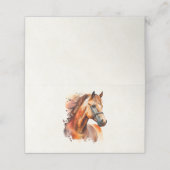 Prachtig paard portret plaatskaartje (Buitenkant ongevouwen)