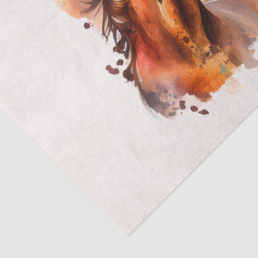 Prachtig paard portret tissuepapier (Detail)