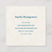 Prachtig paard portret vierkante visitekaartje (Achterkant)