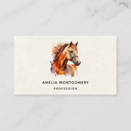 Prachtig paard portret visitekaartje