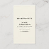 Prachtig paard portret visitekaartje (Achterkant)