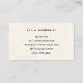 Prachtig paard portret visitekaartje (Achterkant)