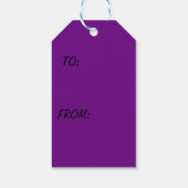 Prachtig Paars Gift Label Cadeaulabel (Achterkant)