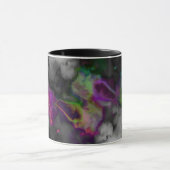Prachtig Paars groen ontwerp voor Balck Mok (Midden)